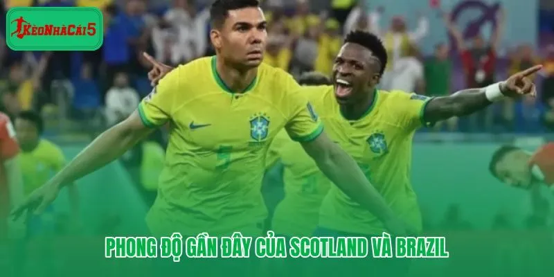Scotland vs Brazil qua nhịp thi đấu và hiệu suất ghi bàn gần nhất